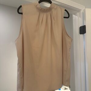 SHEIN Elegant Beige Sleeveless Top